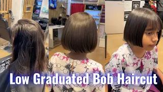 How to : Low Graduated Bob haircut / Child ￼Bob haircut / short Haircut Tutorial / Bob haircut sikhe