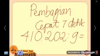 Trik Pembagian Cara Cepat 9 Jurus 7 Detik Math