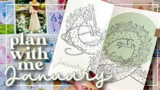 JANUARY 2024 PLAN WITH ME | Year of the Dragon theme