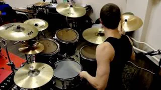 SUICIDE SILENCE - UNANSWERED (VOCAL BY ALEX TERRIBLE) DRUM COVER BY ALEXANDER DOVGAN'