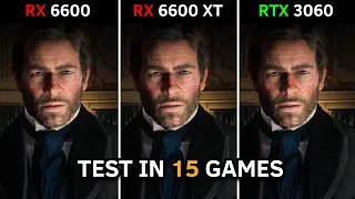 RX 6600 vs RX 6600 XT vs RTX 3060 | Test in 15 Games | 1080p - 1440p | 2022