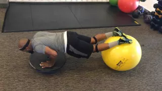 BOSU Ball V Up Push Ups