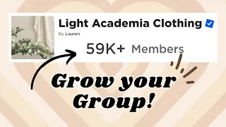 8 TIPS TO GROW YOUR ROBLOX GROUP! 🫶🏻
