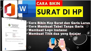 Cara Bikin Surat di Hp || Bikin Surat + Kop  Hasilnya sama persis dengan di Laptop