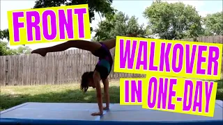 How to Learn a Front Walkover in One Day: Beginner Gymnastics Tutorial |  #gymnasticstutorial