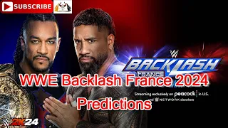 WWE Backlash 2024 World Heavyweight Championship Damian Priest vs. Jey Uso Predictions WWE 2K24