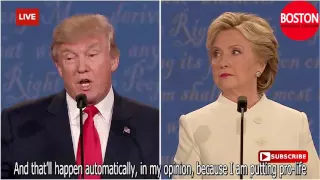 Donald Trump vs Hillary Clinton   Third Presidential Debate 2016  - English subtitles