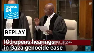 REPLAY: Top UN court opens hearings in Gaza genocide case against Israel • FRANCE 24 English