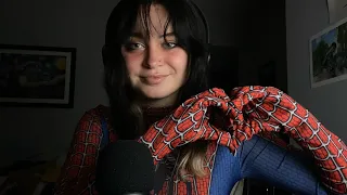 ASMR in my Spider-Man Suit 2! | mouth sounds, fabric sounds, mic triggers