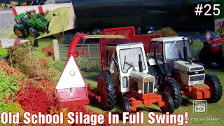 The Big 1/32 Model Farm Diorama Day 25 - Old School Silage Is Underway!