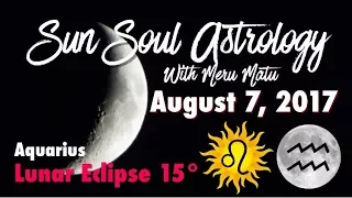 Lunar Eclipse in Aquarius August 7 2017 Slingshot!!!