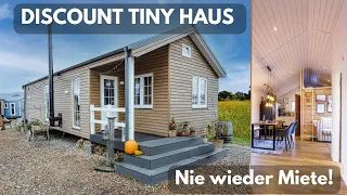 Discount XXL Tiny House 2023: Baugenehmigung fast überall möglich! 3 ZKB 12,6m! Massivholzhaus!