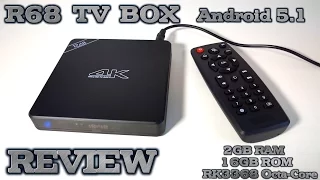 R68 TV BOX REVIEW - RK3368 - 2GB Ram - 16GB Rom