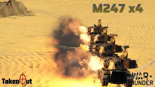 M247 Sergeant York x4 Anti-Air squad | Team Thunder (War Thunder)