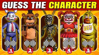 Guess The FNAF Character by Voice - Fnaf Quiz  Five Nights At Freddys Chica, Freddy, The Mimic