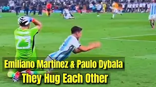 Emiliano Martinez & Dybala Lie Down Celebration at the End of the World Cup Final 2022 vs France