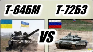 Украинский танк Т-64БМ Булат против российский Т-72Б3. Кто кого? Сравнение ТТХ и боевых возможностей