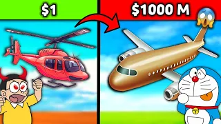 $1 VS $1000M Plane 😱 || Funny Game 😂