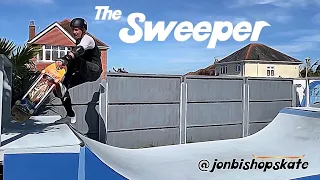 Learn to Sweeper on a Skateboard on a Mini Ramp