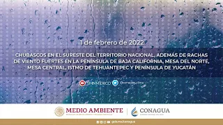 #Pronóstico del tiempo 1 de febrero de 2022 08:00 horas