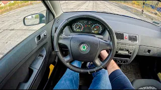 2006 Skoda Fabia I [1.4 TDI 70HP] |0-100| POV Test Drive #1882 Joe Black