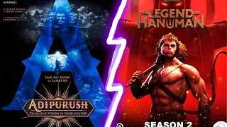 Adipurush (Official Teaser) Hindi v/s The Legend of Hanuman (Official Trailer) #adipurush #viral