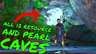 ALL 12 Resource/Pearl Caves on The Island!!!! Top 12 PVP Base Locations on Ark Survival Ascended!