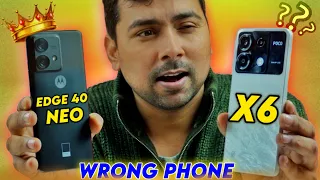 POCO X6 vs Moto Edge 40 Neo *Full Comparison* - Camera, Speed Test, BGMI & More....