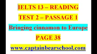 READING - IELTS 13 - BRINGING CINNAMON TO EUROPE