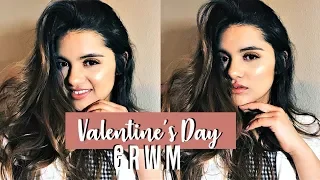 VALENTINE'S DAY GRWM | MAKEUP + OUTFIT 2018