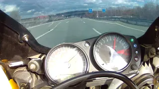 Kawasaki zx6r 2001 80 auf 260 km/h