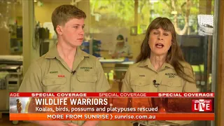 Robert Irwin Holds Back Tears Discussing Australian Bushfires as Family Saves 90,000 Animals