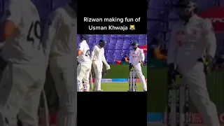 Rizwan and Usman khawaja funny seen|pak aus test match|funny moment