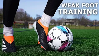 How To Improve Your Weak Foot | Using Only My Left Foot For A Full Training Session