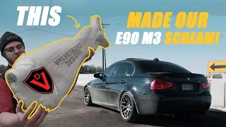 E90 BMW M3 STOCK DYNO, VALVETRONIC EXHAUST INSTALL, AND BUNCH OF MAINTENANCE! *CAMERA CAR BUILD*