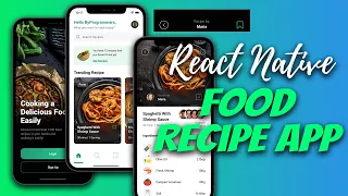 LCRN EP15 - Food Recipe App - React Native UI | Scrollable Header Animation
