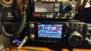 Работа  SDR панорамы в трансивере Icom IC-7300