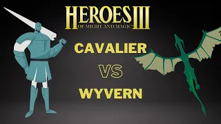 Heroes 3 - 1250 Cavaliers VS 2000 Wyverns