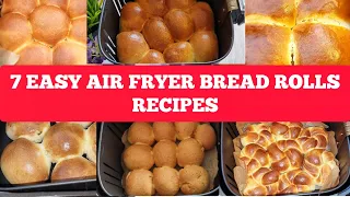 7 Air fryer Bread Rolls/ Buns Recipes. How To make Dinner Bread Rolls Recipe