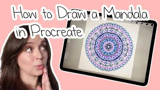 How to Draw a Mandala in Procreate Tutorial for Apple iPad