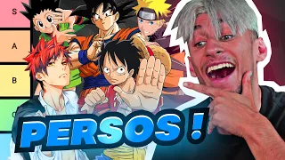 LA TIER LIST PROTAGONISTE ANIME DE MES VIEWERS TWITCH ! (Luffy, Naruto, Goku, Tanjiro,...)