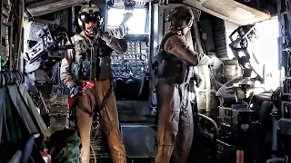 Inside A CH-53E Super Stallion During Assualt Support Tactics