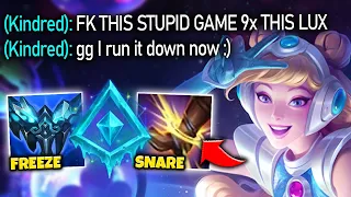 I PLAYED GLACIAL LUX AND MY KINDRED HAS A MENTAL BREAKDOWN! - League of Legends