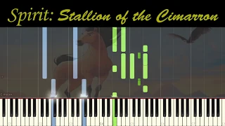 Hans Zimmer  - Reunion (OST Spirit: Stallion of the Cimarron) [piano tutorial + sheet piano]