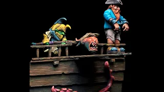 Scratch Building a Warhammer Pirate Goblin Diorama