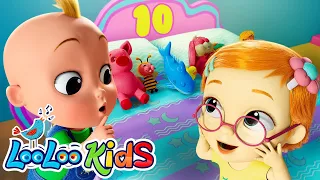 [ NEW MIX ] Ten in the Bed Lyrics 😴 Children's BEST Melodies and Toddler Music by LooLoo Kids