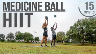 15 Minute Medicine Ball HIIT Workout (With Modifications/NO REPEAT)
