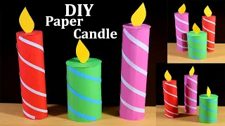 Easy Paper Origami Candle | Paper Candle | Paper Origami Craft Idea