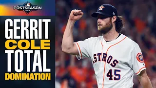 Astros' Gerrit Cole has INSANE start (8 IP, 2 H, 1 R, 10 K) to end Rays in ALDS | MLB Highlights
