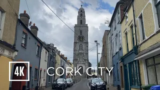 Walking to Shandon Bells Tower, Cork City, Ireland 2023 | 4K & 3D Audio (city ambience)